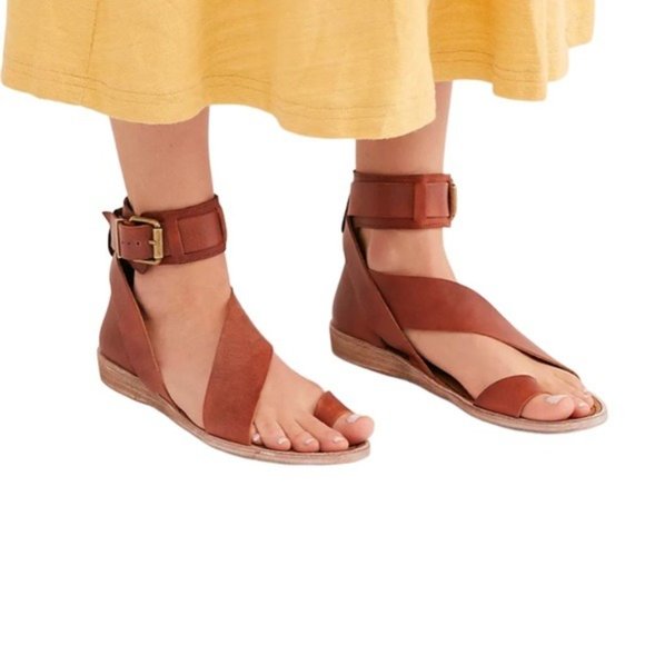 Free People Vale Boot Sandals Mahogany 39.5 NWT - Picture 16 of 16